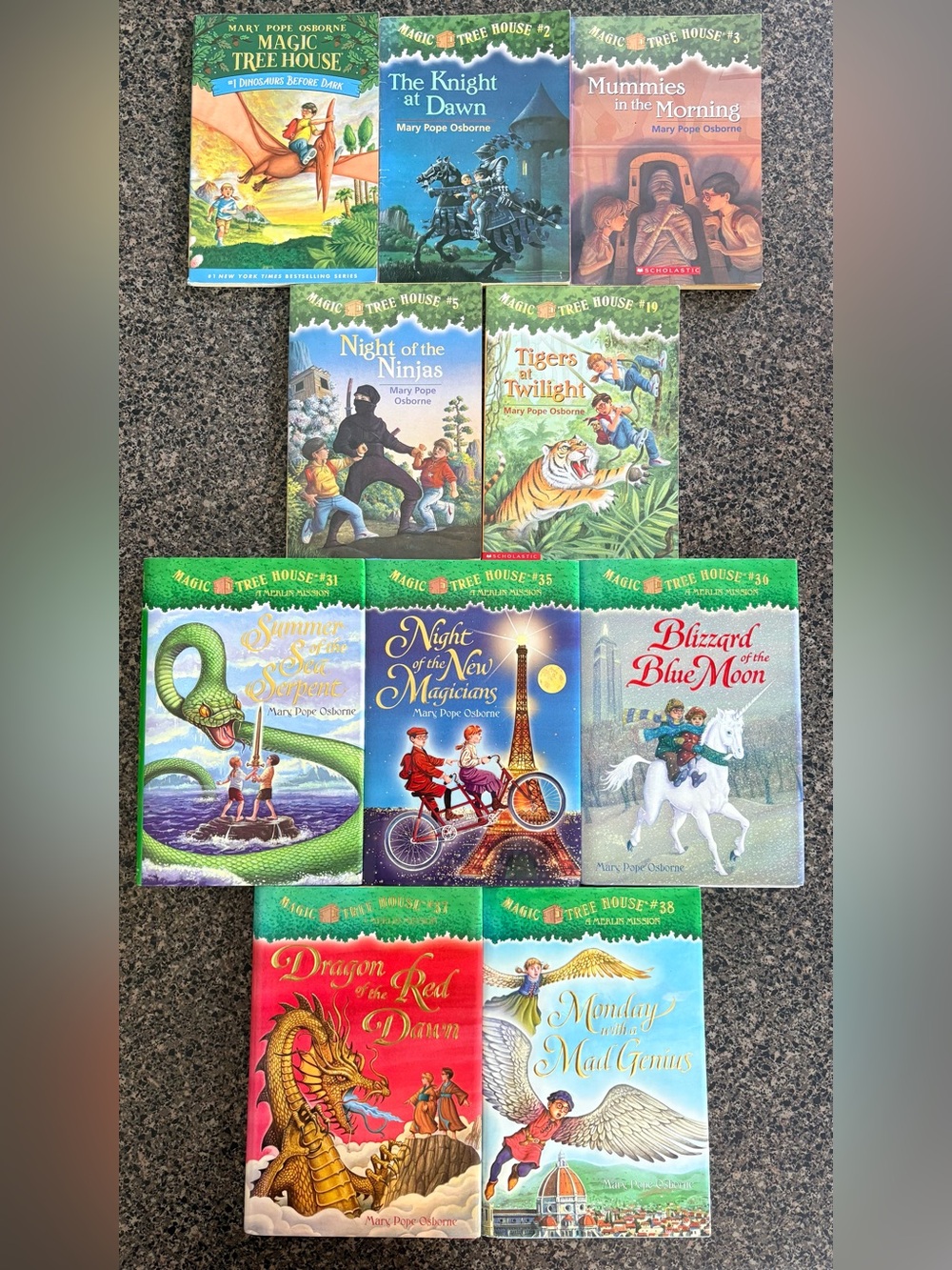 Lot of Magic Tree House Lot Hardcover and paperback